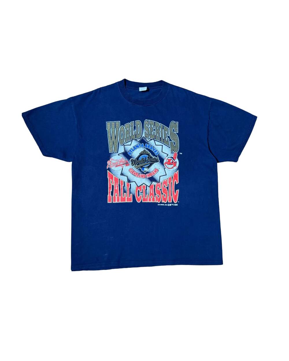 Vintage Atlanta Braves Cleveland Indians 1995 World Series Fall Classic T-Shirt